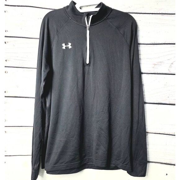 Under Armour AllSeasonGear Black 1/4 Zip Pullover M - Picture 1 of 6
